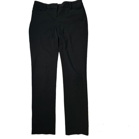 Express Columnist Dress Pants Womens 2 R Black Mid Rise Boot Cut Pockets Career - Picture 1 of 11